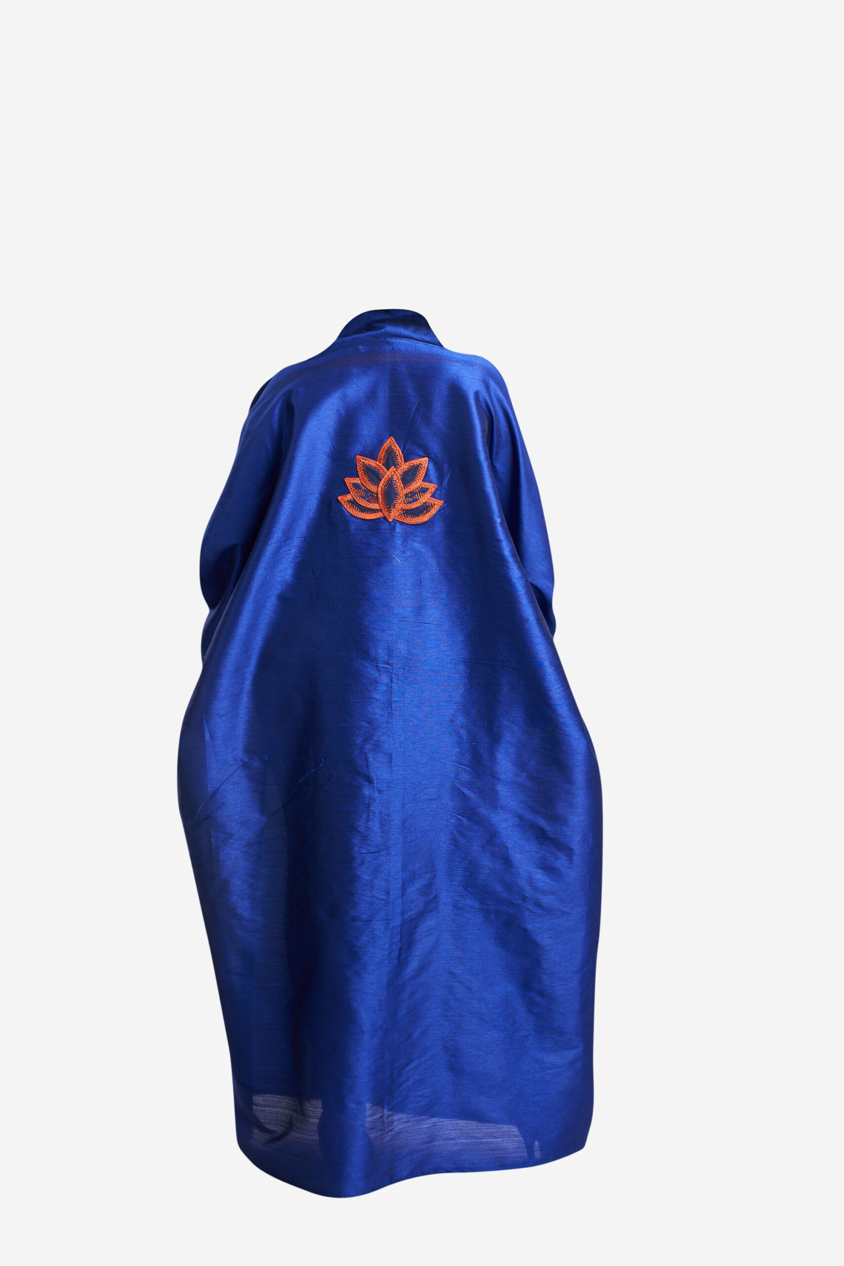 Adja shantung blue back