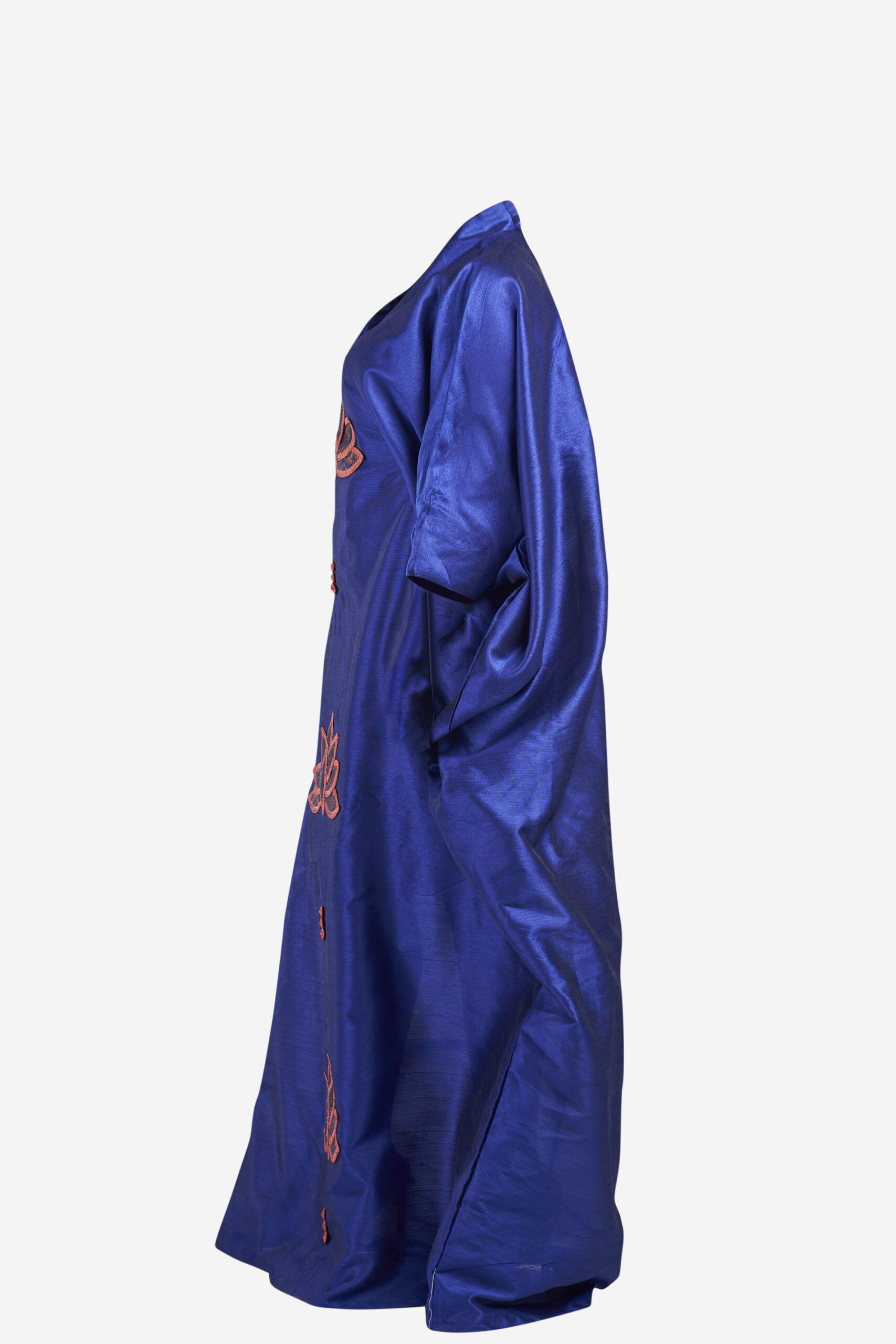 Adja shantung blue side