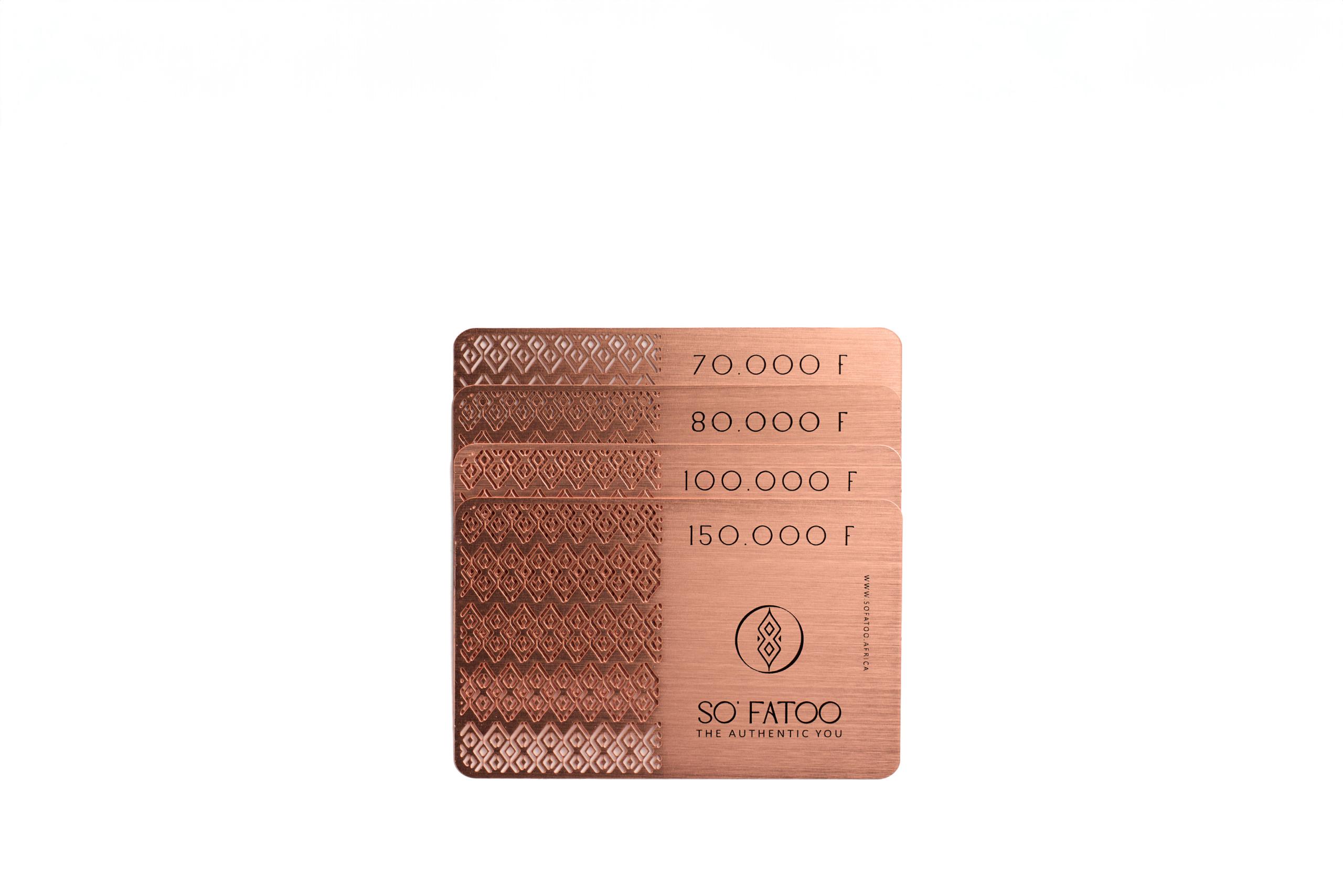 Giftcards mettallic