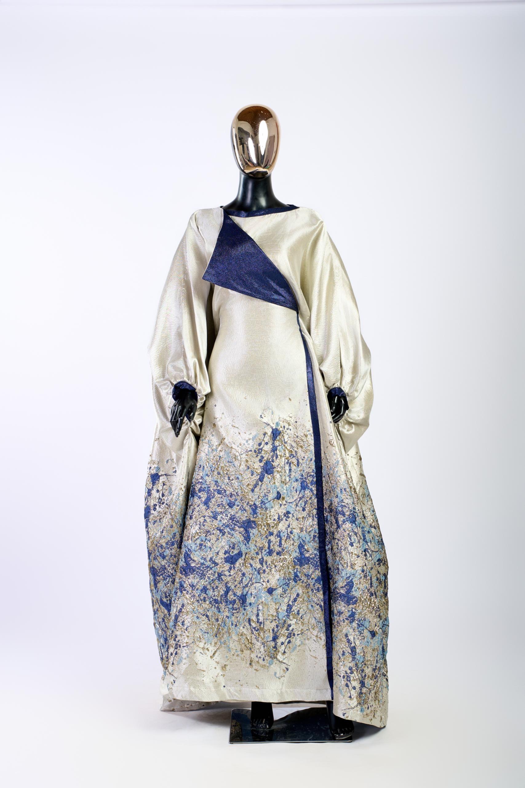 malado navy brocade