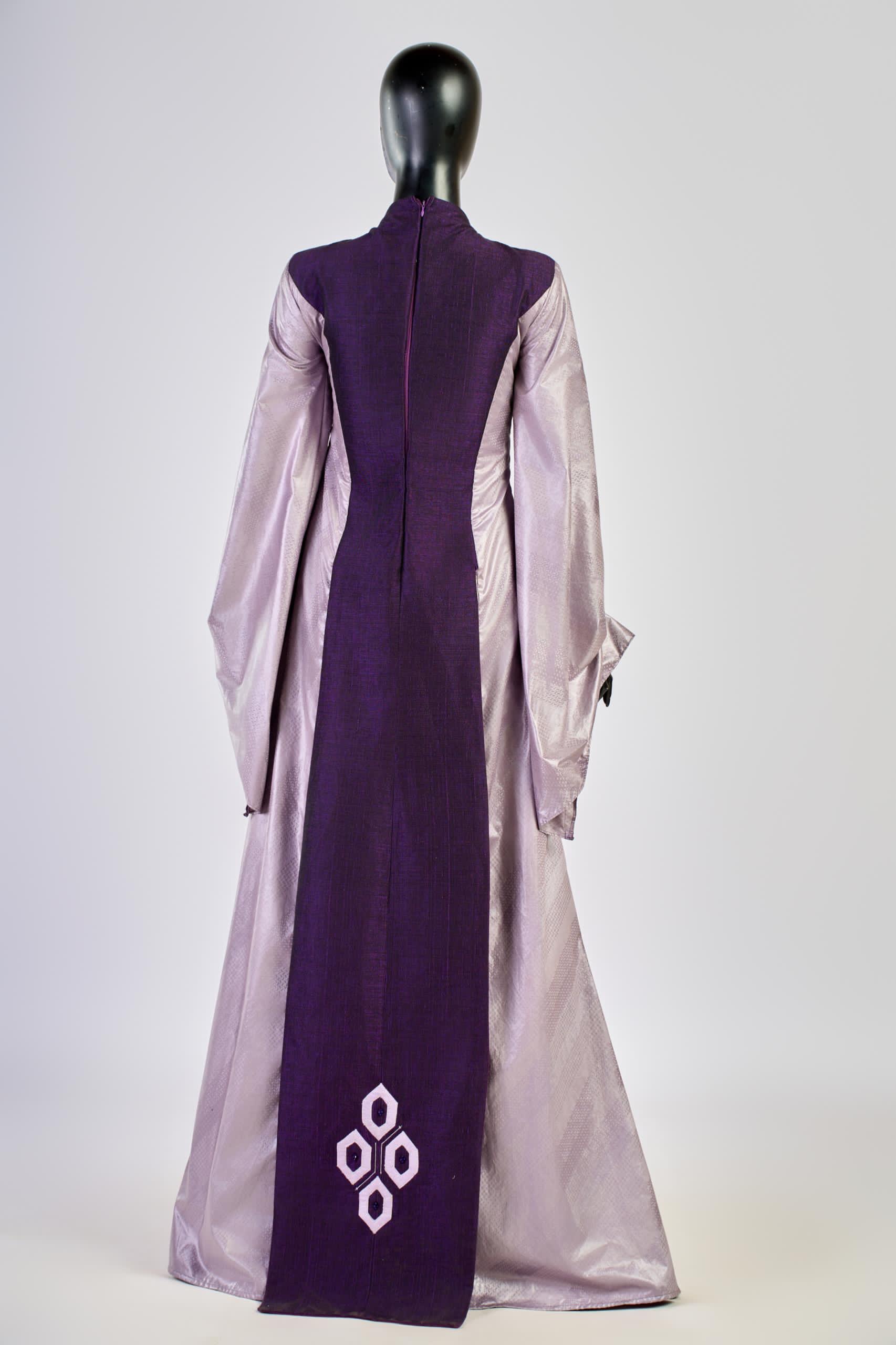 aissa dione purple bazin back