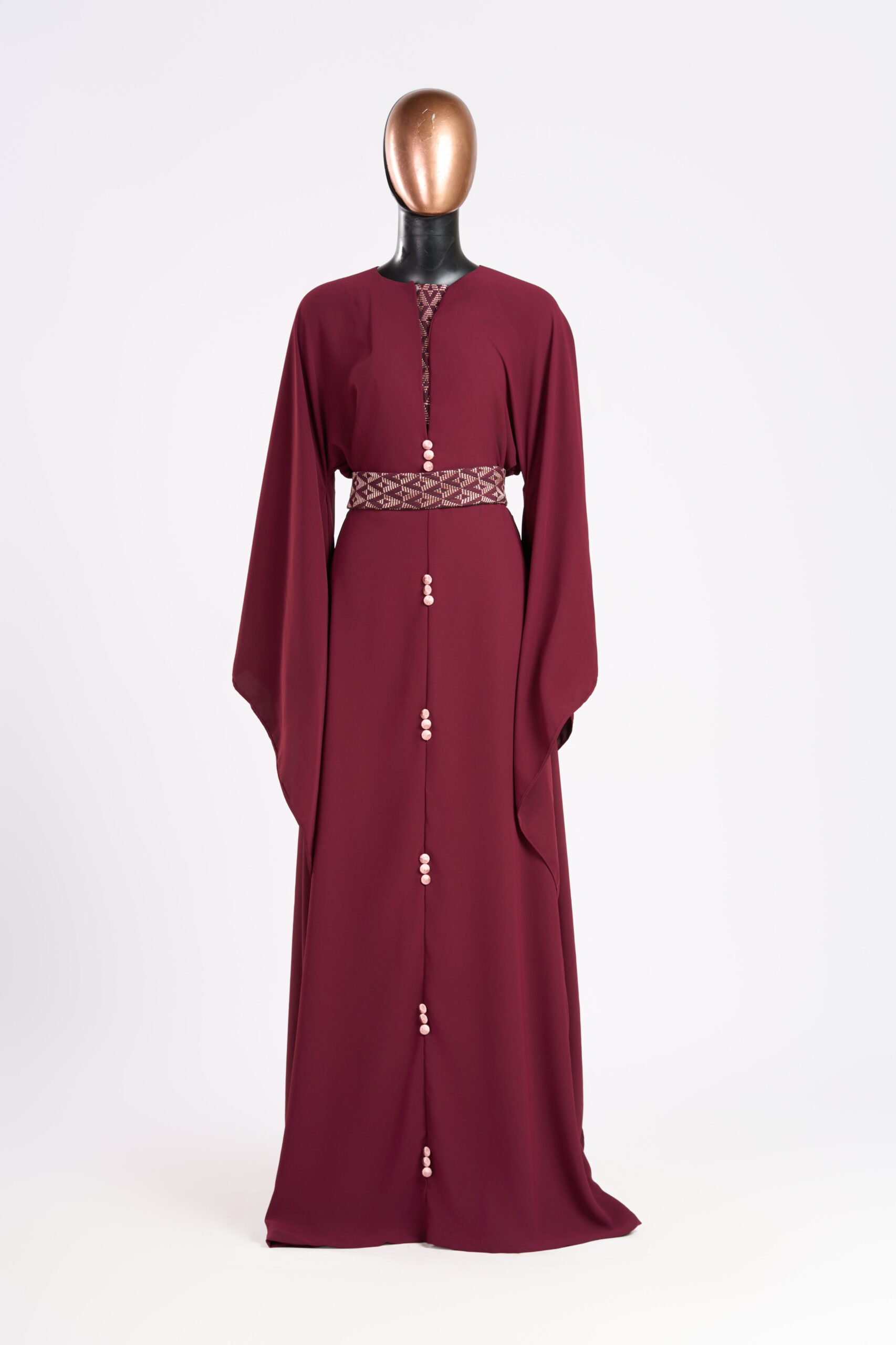 Tinado crepe burgundy front