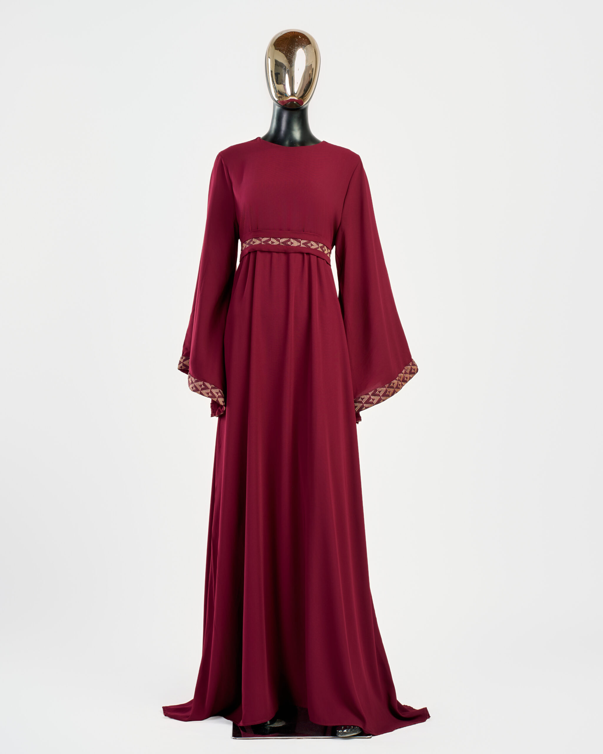 Claudine burgundy front