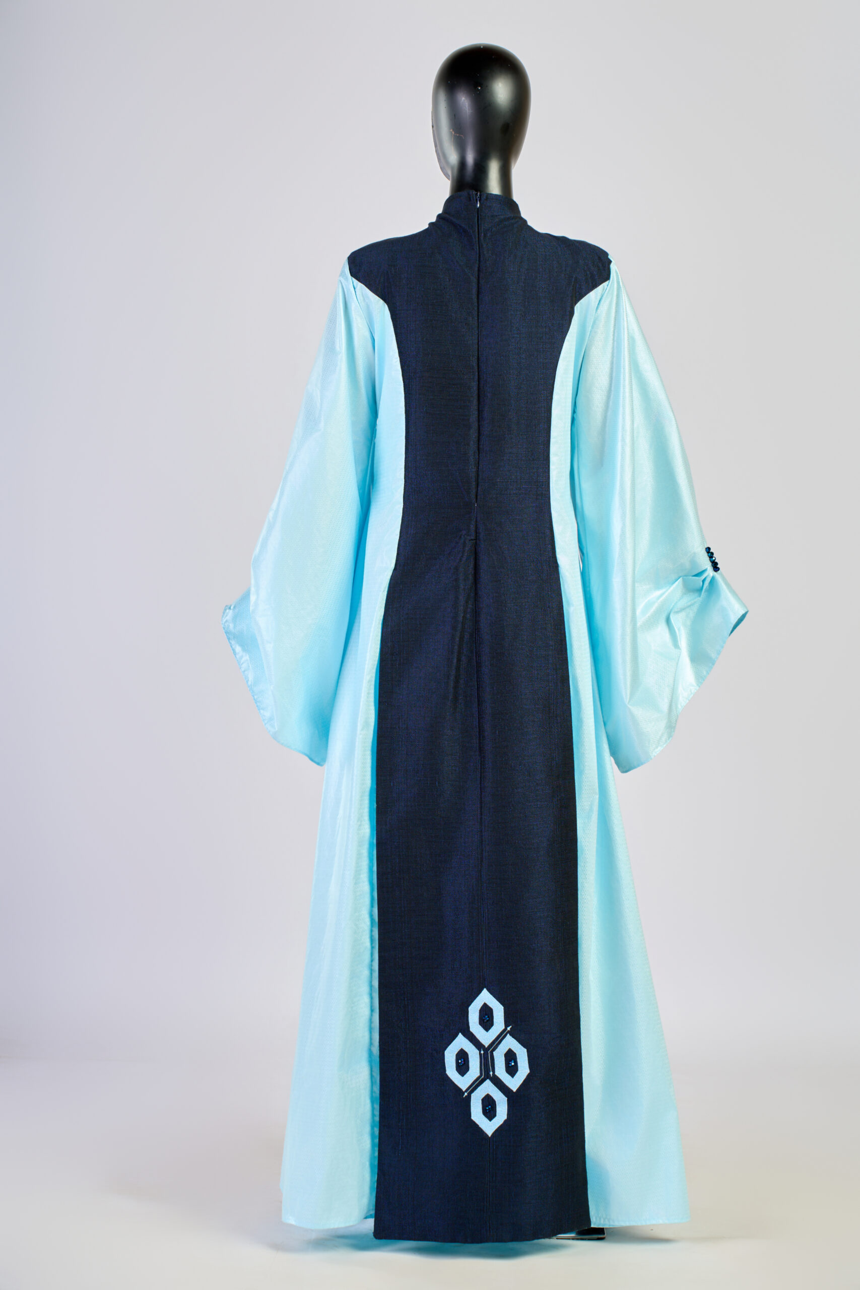 aissa dione bazin bleu ciel back