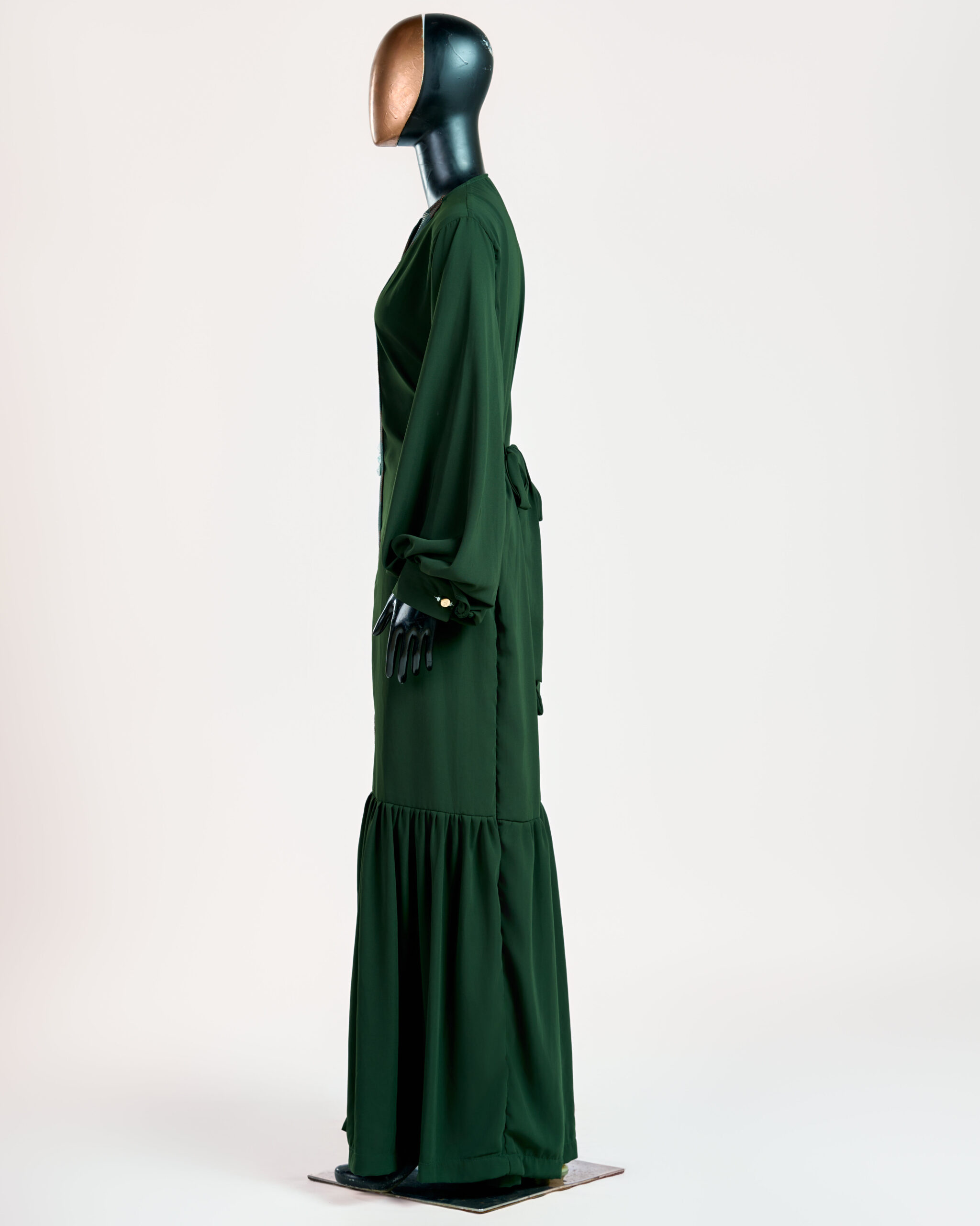 BANDEL DRESS GREEN SIDE